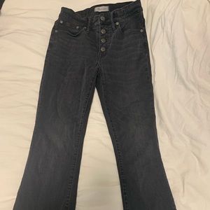 Madewell button up grey jeans